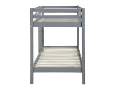 Stapelbed Anicet Ii - 2 X 90X 190 Cm - Massief Grenen - Grijs