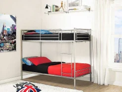 Stapelbed Duotis Ii - 2 X 90 X 190 Cm - Zilver