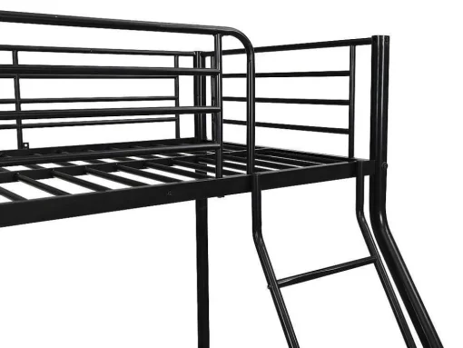 Stapelbed Elevatio Iv - 90 En 140 X 190 Cm - Staal - Zwart