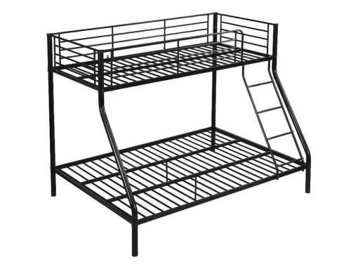 Stapelbed Elevatio Iv - 90 En 140 X 190 Cm - Staal - Zwart