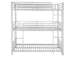 Stapelbed Elouan - 3 X 90 X 190 Cm - Grijs