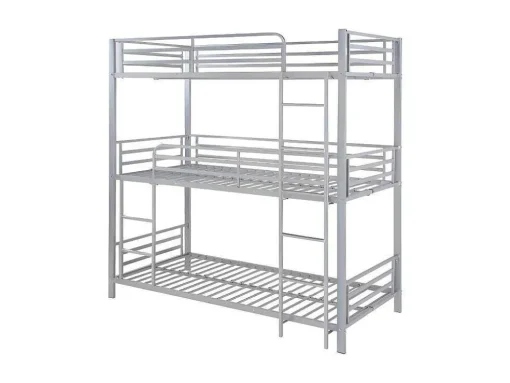 Stapelbed Elouan - 3 X 90 X 190 Cm - Grijs
