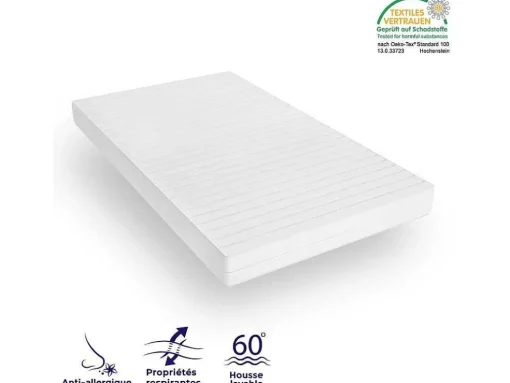 Stevig Ondersteunend Matras - Matras Met 7 Zones En Wasbare Hoes - 180X200 Cm
