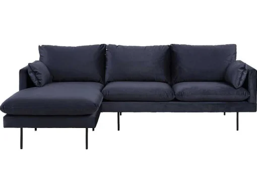 Sunny Bank 2 Personen Met Chaise Longue, Naar Links Gericht Donkerblauw.