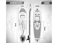 Sup Board Anubis 305 Cm - Zilver - Incl. Accessoires