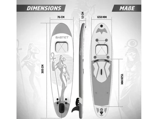 Sup Board Anubis 305 Cm - Zilver - Incl. Accessoires