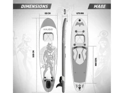 Sup Board Anubis 320 Cm - Zilver - Incl. Accessoires
