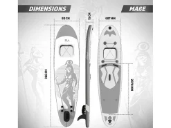 Sup Board Anubis 366 Cm - Zilver - Incl. Accessoires