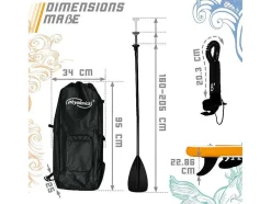 Sup Board Kraken 366 Cm - Oranje - Incl. Accessoires