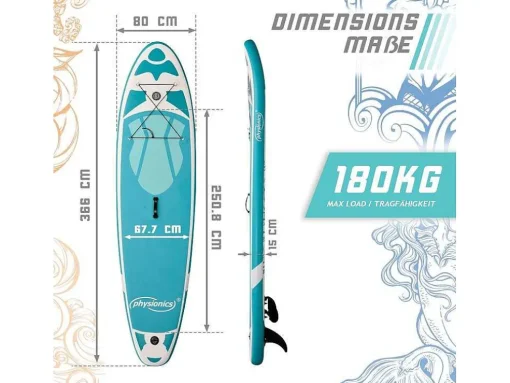 Sup Board Nymphe 366 Cm - Mintgroen - Incl. Accessoires