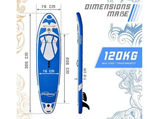 Sup Board Poseidon 305 Cm - Blauw - Incl. Accessoires
