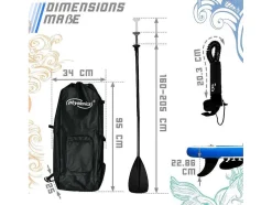 Sup Board Poseidon 320 Cm - Blauw - Incl. Accessoires