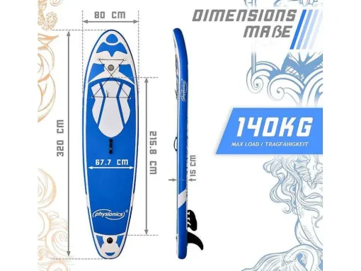Sup Board Poseidon 320 Cm - Blauw - Incl. Accessoires