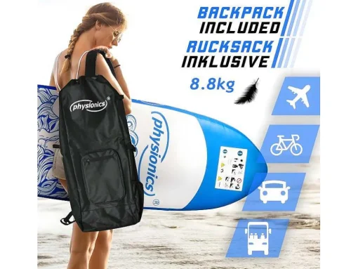 Sup Board Poseidon 366 Cm - Blauw - Incl. Accessoires