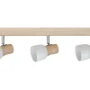 Svantje Plafondlamp, Eik, Chroom, Wit, 50X15X15 Cm, Epikasa