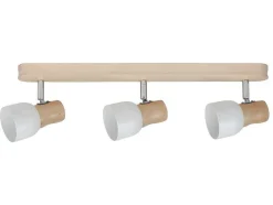 Svantje Plafondlamp, Eik, Chroom, Wit, 50X15X15 Cm, Epikasa
