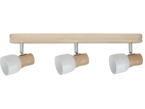 Svantje Plafondlamp, Eik, Chroom, Wit, 50X15X15 Cm, Epikasa
