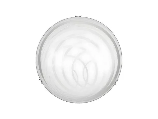 Sydney Plafondlamp, Chroom, Wit, 50X50X11 Cm, Epikasa