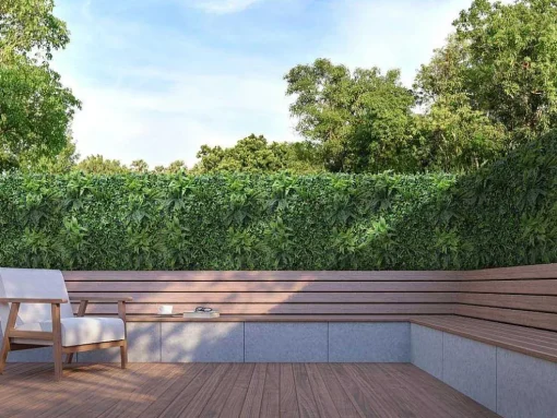 Synthetische Groene Begroeide Muur - Pakket Van 3M - Matcha