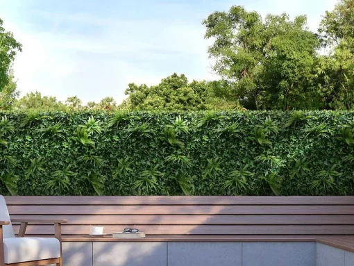 Synthetische Groene Begroeide Muur - Pakket Van 1M - Delvin