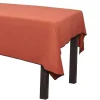 Tafellaken Van Katoen En Linnen Met Zwarte Rand - 170 X 300 Cm - Terracotta - Borina