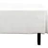 Tafellaken Van Katoen En Linnen Met Zwarte Rand - 170 X 300 Cm - Gebroken Wit - Borina