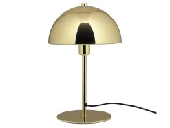 Tafellamp Met Champignonvorm En Vintage-Look Met Messingeffect - D 20 Cm X H 30 Cm - Goudkleurig - Ontario
