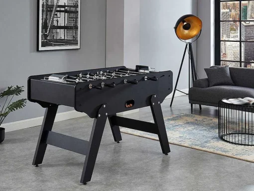 Tafelvoetbal Lionel Van Mdf - L153 X B77,6 X H96 Cm - Zwart