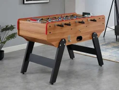Tafelvoetbal Met Muntautomaat Henry Van Mdf - L153 X B77,6 X H96 Cm - Eikenkleur