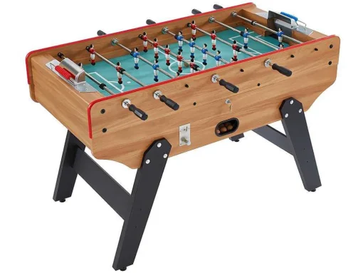 Tafelvoetbal Met Muntautomaat Henry Van Mdf - L153 X B77,6 X H96 Cm - Eikenkleur
