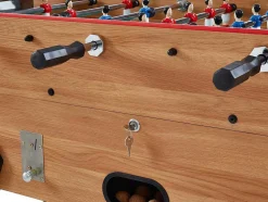 Tafelvoetbal Met Muntautomaat Henry Van Mdf - L153 X B77,6 X H96 Cm - Eikenkleur