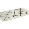 Tapijt Berberstijl Marcus - 100% Wol - 120 X 170 Cm - Beige En Zwart