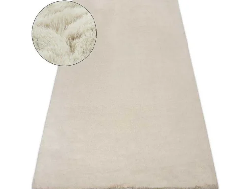 Tapijt Bunny Beige Imitatie Konijnenvacht 140X190 Cm