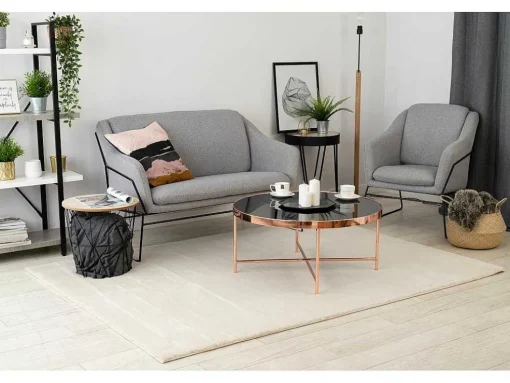 Tapijt Bunny Beige Imitatie Konijnenvacht 140X190 Cm