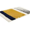 Tapijt Camden - Polyester - 160 X 230 Cm - Mosterdkleur, Marineblauw, Grijs