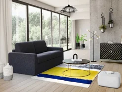 Tapijt Camden - Polyester - 160 X 230 Cm - Mosterdkleur, Marineblauw, Grijs