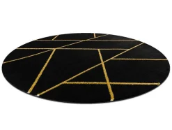 Tapijt Emerald Exclusief 1012 Cirkel - Glamour, Stijlvol Marmer, Geome Cercle 120 Cm