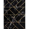 Tapijt Emerald Exclusief 2000 Glamour, Stijlvol Geometrisch, Marmer Zw 120X170 Cm