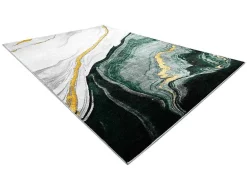 Tapijt Emerald Exclusief 1017 Glamour, Stijlvol Marmer Fles Groen / Go 140X190 Cm