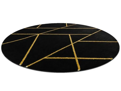 Tapijt Emerald Exclusief 1012 Cirkel - Glamour, Stijlvol Marmer, Geome Cercle 120 Cm