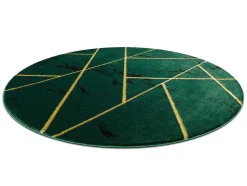Tapijt Emerald Exclusief 1012 Cirkel - Glamour, Stijlvol Marmer, Geome Cercle 200 Cm