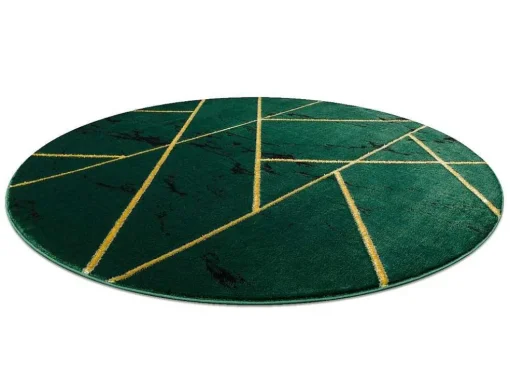 Tapijt Emerald Exclusief 1012 Cirkel - Glamour, Stijlvol Marmer, Geome Cercle 200 Cm