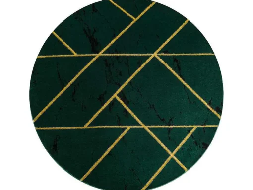 Tapijt Emerald Exclusief 1012 Cirkel - Glamour, Stijlvol Marmer, Geome Cercle 200 Cm