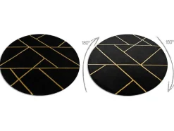 Tapijt Emerald Exclusief 1012 Cirkel - Glamour, Stijlvol Marmer, Geome Cercle 120 Cm