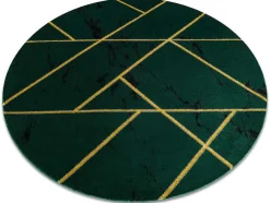 Tapijt Emerald Exclusief 1012 Cirkel - Glamour, Stijlvol Marmer, Geome Cercle 200 Cm