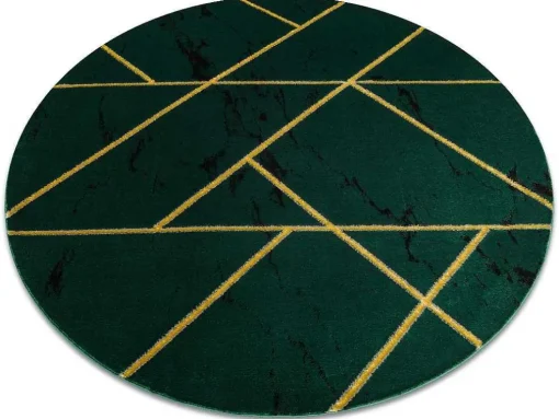 Tapijt Emerald Exclusief 1012 Cirkel - Glamour, Stijlvol Marmer, Geome Cercle 200 Cm
