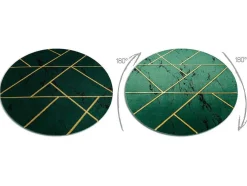Tapijt Emerald Exclusief 1012 Cirkel - Glamour, Stijlvol Marmer, Geome Cercle 200 Cm