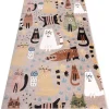 Tapijt Fun Kittens Voor Kinderen, Katten Beige 200X290 Cm
