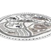 Tapijt Fun Land Voor Kinderen, Dorp, Straten, Wiel - Creme Cercle 200 Cm