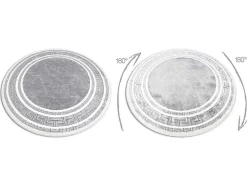 Tapijt Gloss Wiel Modern 2813 27 Stijlvol, Frame, Grieks Grijs Cercle 200 Cm